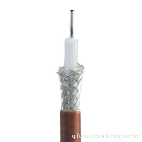 Coaxial Cable with 300V Rated Voltage, PFA Jacket and Tinned Copper Braided